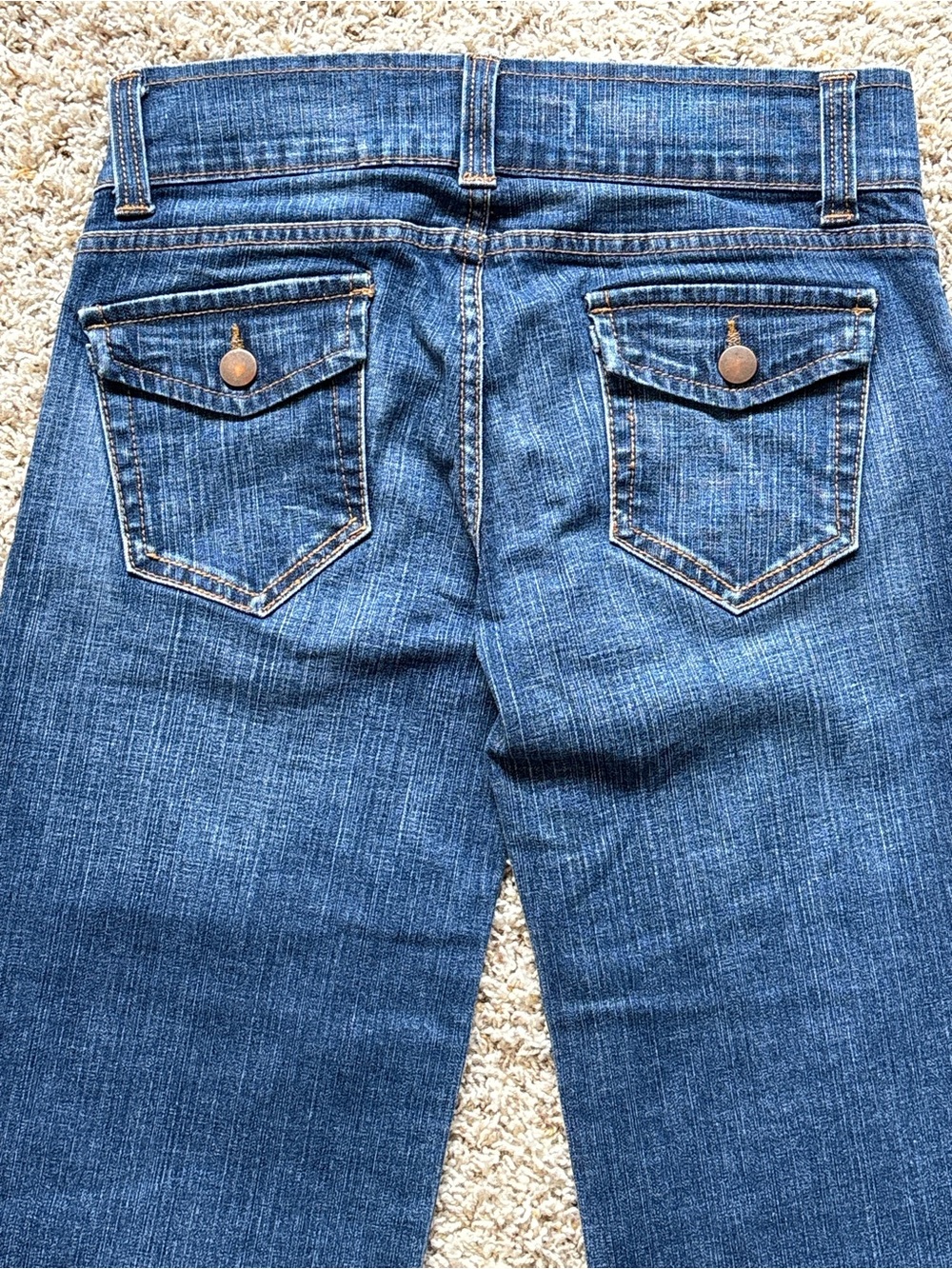 DELiA*S Vintage Y2K Dream Jeans - Gaucho Style Crop Wide Leg Low Rise Sz 1 - 2 - Picture 8 of 8